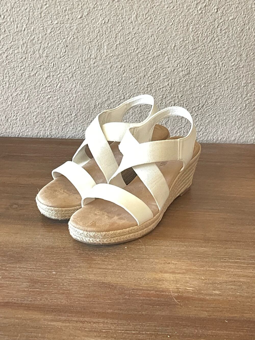 Dream Pairs Elastic Ankle Strap Espadrille Wedges 9.5